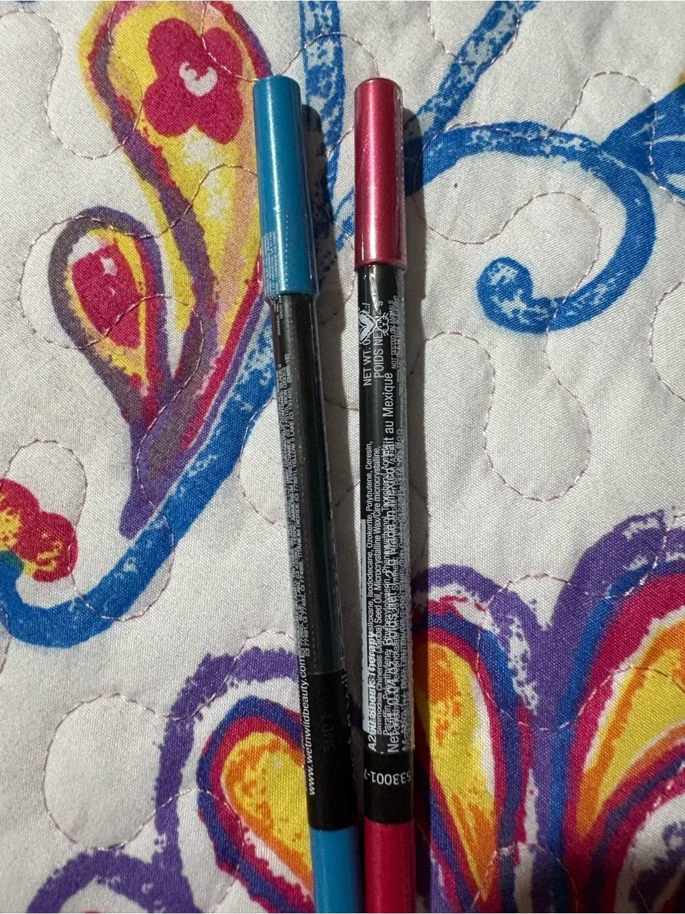 wet n wild Dual Eyeliner Pencils in Blue & Pink